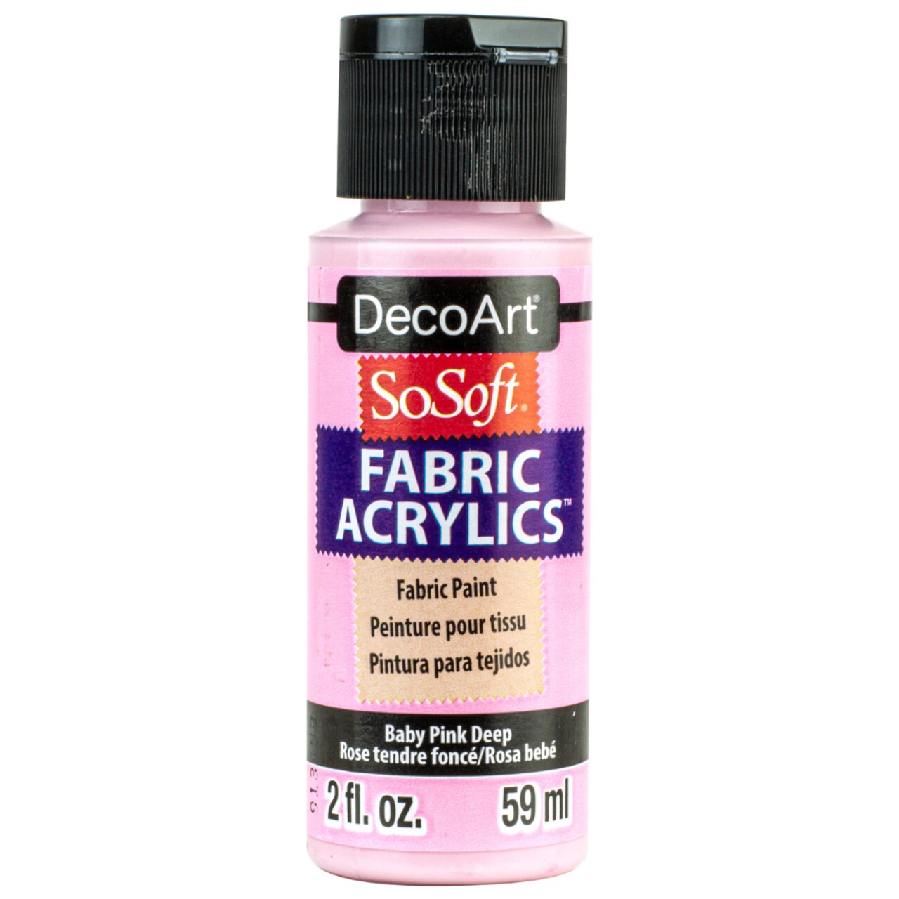 DecoArt SoSoft Fabric Paint 2oz – The Ultimate Soft, Flexible, Machine Washable Acrylic Paint for Clothing, Canvas Shoes, Tote Bags & DIY Crafts
